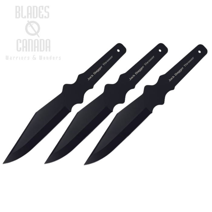 Cold Steel Jack Dagger Triple Throwing Knife Set, 1050 Carbon, 80TJDZ